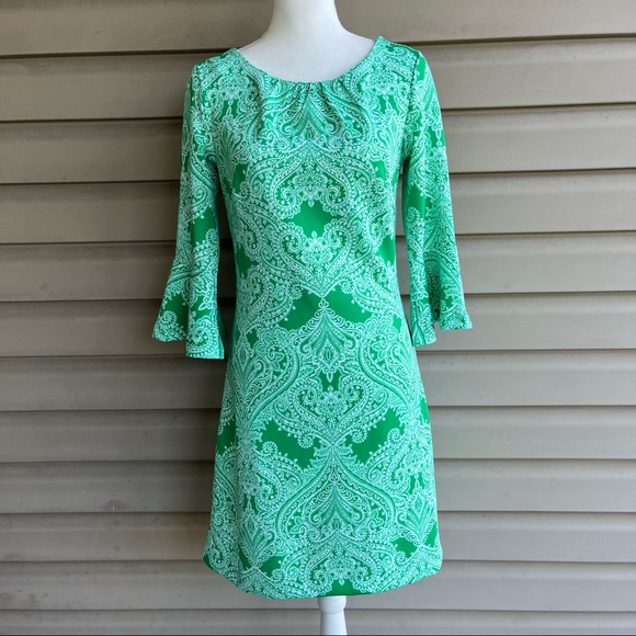 New York & Company Dresses & Skirts - •New York & Co• Bell Sleeve A-Line Patterned Dress - Size Small